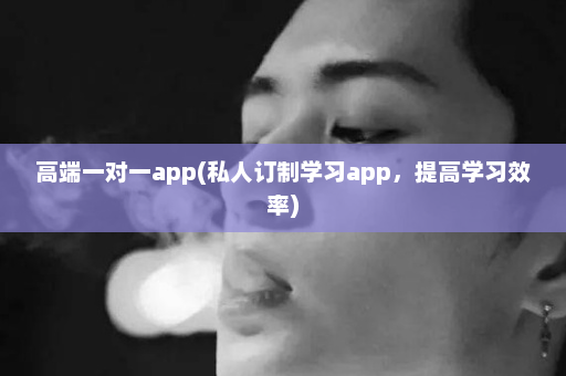 高端一对一app(私人订制学习app，提高学习效率)