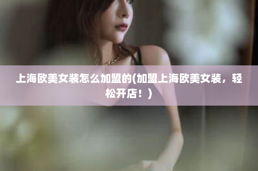 上海欧美女装怎么加盟的(加盟上海欧美女装，轻松开店！)  第1张